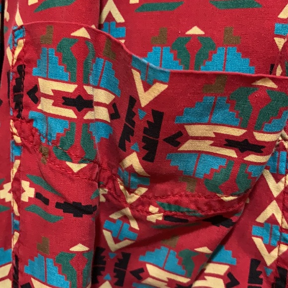 VTG ELIZABETH SHIRT SZ 16 AZTEC/SOUTHWEST PRINT - Picture 2 of 4